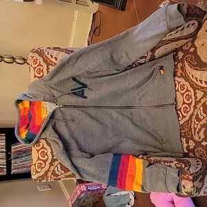 Aviator Nation Men's Size Large Rare Striped Hoodie size Large